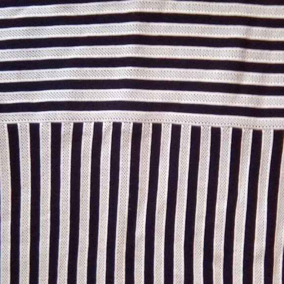 H & M Women Strips V Neck Formal Office Church Work party Boho Dance Dress - Picture 8 of 11